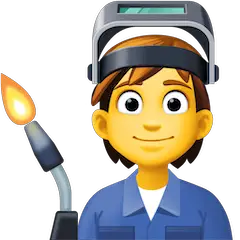 🧑‍🏭 Persona Che Lavora In Fabbrica Emoji su Facebook