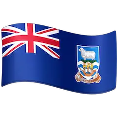 Flagge der Falklandinseln Emoji Facebook