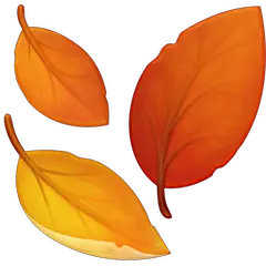 Fallen Leaf Emoji on Facebook