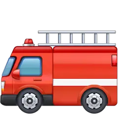 Пожарная машина Эмодзи на Facebook