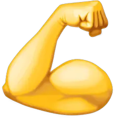 💪 Bíceps flexionado Emoji en Facebook