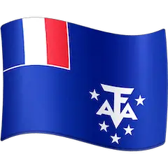 Bandeira das Terras Austrais e Antárticas Francesas Emoji Facebook