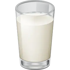 Bicchiere di latte Emoji Facebook