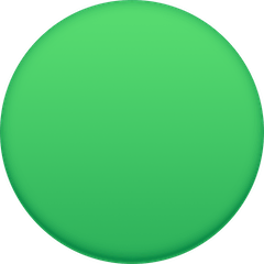 🟢 Círculo verde Emoji nos Facebook