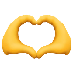 🫶 Manos formando un corazon Emoji en Facebook