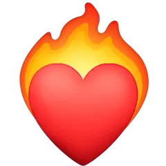 ❤️‍🔥 Coração Em Chamas Emoji nos Facebook