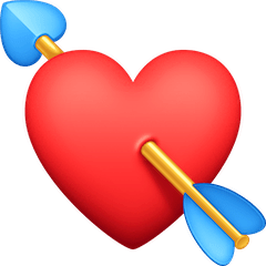 Heart With Arrow Emoji on Facebook