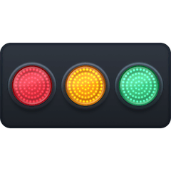 Horizontal Traffic Light Emoji on Facebook