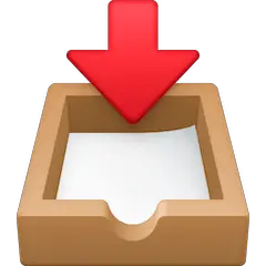 📥 Ablage für Posteingang Emoji auf Facebook