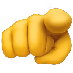 🫵 auf Betrachter zeigender Zeigefinger Emoji auf Facebook