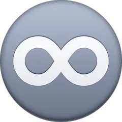 ♾️ Símbolo de infinito Emoji en Facebook
