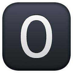 0️⃣ Tecla del número cero Emoji en Facebook