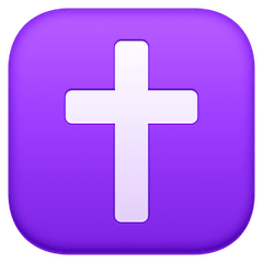 Latin Cross Emoji on Facebook