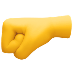 Left-Facing Fist Emoji on Facebook