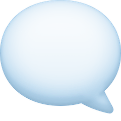 Balão de fala esquerdo Emoji Facebook
