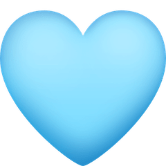 🩵 Light Blue Heart Emoji on Facebook