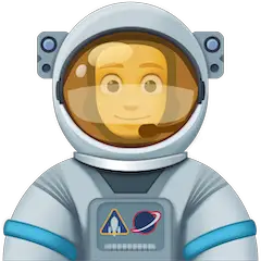 Hombre astronauta Emoji Facebook