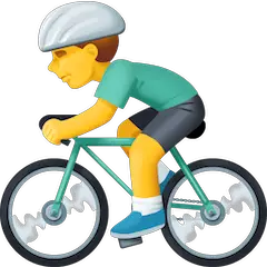 Man Biking Emoji on Facebook