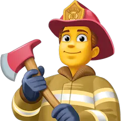 👨‍🚒 Man Firefighter Emoji on Facebook