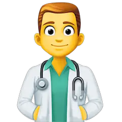 Profissional de saúde (homem) Emoji Facebook