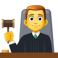 Giudice uomo Emoji Facebook