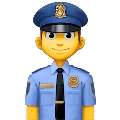 Policial Homem Emoji Facebook