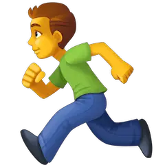 Hombre corriendo Emoji Facebook