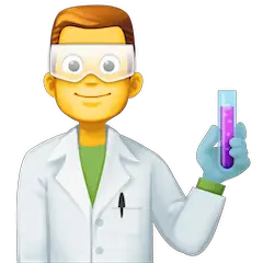 Man Scientist Emoji on Facebook
