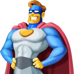 Homem Super-herói Emoji Facebook