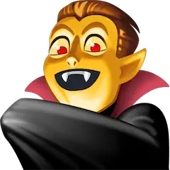 🧛‍♂️ Vampiro Hombre Emoji en Facebook
