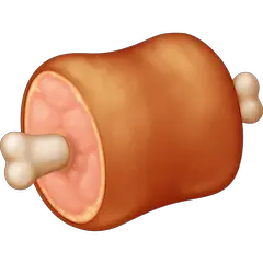 Fleisch auf Knochen Emoji Facebook