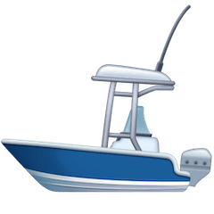 Моторная лодка Эмодзи на Facebook