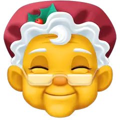 Weihnachtsfrau Emoji Facebook