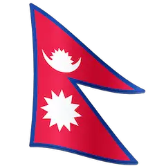Flagge von Nepal on Facebook