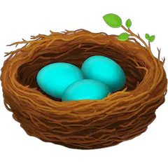 🪺 Nest mit Eiern Emoji auf Facebook