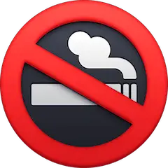 Знак «не курить» Эмодзи на Facebook