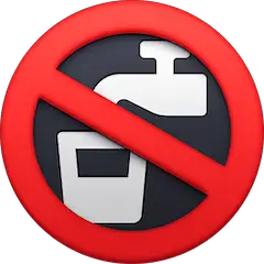 🚱 Non-Potable Water Emoji on Facebook