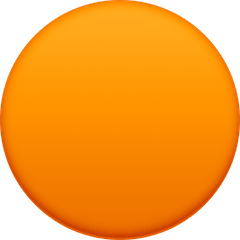 🟠 Orange Circle Emoji on Facebook