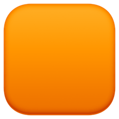 Оранжевый квадрат Эмодзи на Facebook