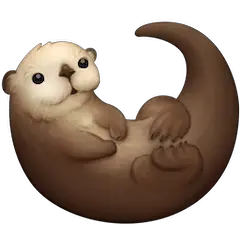 Otter Emoji on Facebook