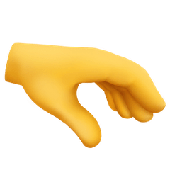 🫳 Mão com a palma para baixo Emoji nos Facebook