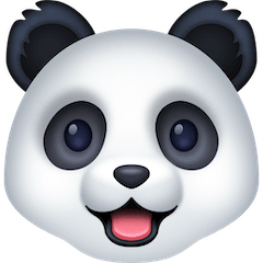 🐼 Tête de panda Émoji sur Facebook