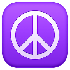 Peace Symbol Emoji on Facebook