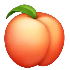 Peach Emoji on Facebook