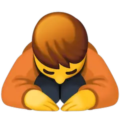 🙇 Person Bowing Emoji on Facebook