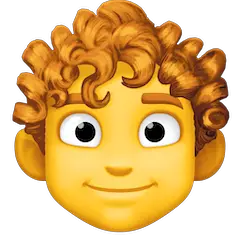 🧑‍🦱 Pessoa com cabelo encaracolado Emoji nos Facebook