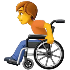 🧑‍🦽 Persona in sedia a rotelle manuale Emoji su Facebook