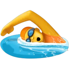 Person Swimming Emoji on Facebook