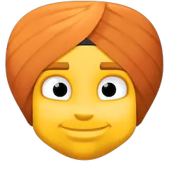 Person mit Turban on Facebook