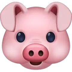 Cara de porco Emoji Facebook